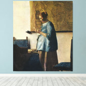 Vermeers Frau in Blue Reading a Letter ca.1665 Leinwanddruck (Insitu (Holzboden))