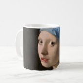 Vermeer's Girl mit Perlenohrring Kaffeetasse (Vorderseite Links)