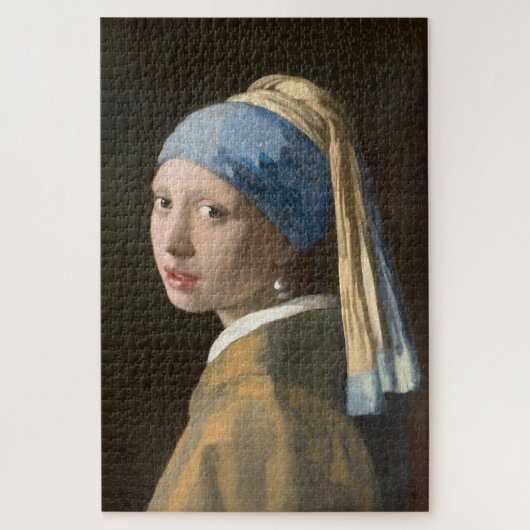 Vermeer's Icon: Mädchen mit Perlenohrring Puzzle (Vertikal)