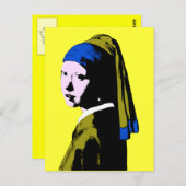 Vermeer's Pearl Earring ala Postkarte (Vorne/Hinten)
