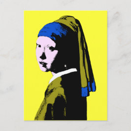 Vermeer's Pearl Earring ala Postkarte