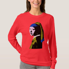 Vermeers Pearl Earring Pop Art T-Shirt