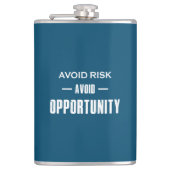 Vermeiden Sie Chancen. Flachmann (Vorderseite)