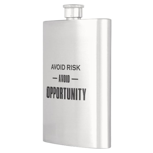 Vermeiden Sie Chancen. Flachmann (Links)