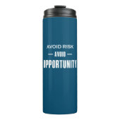 Vermeiden Sie Chancen. Thermosbecher (Vorderseite)