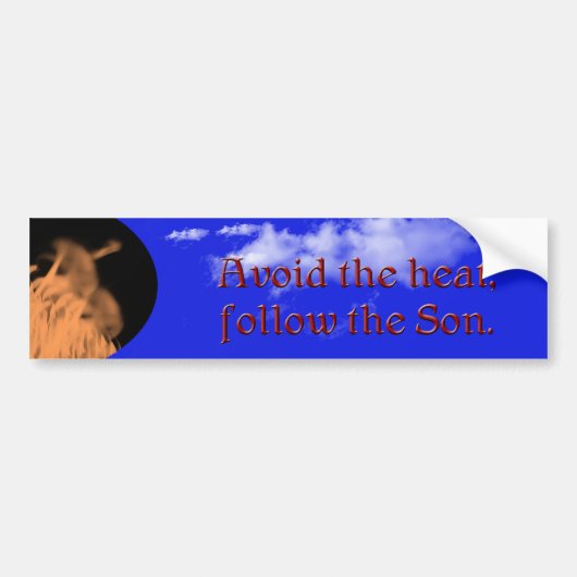 Vermeiden Sie die Hitze - Autoaufkleber (Vorne)