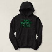 Vermeiden Sie Negativität Funny Math Problem Engin Hoodie (Design vorne)