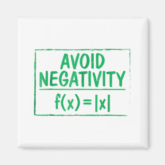 Vermeiden Sie Negativität Funny Math Problem Engin Magnet