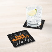 Vermeiden Sie Negativität Funny Mathematiker Lehre Untersetzer (Vor Ort)