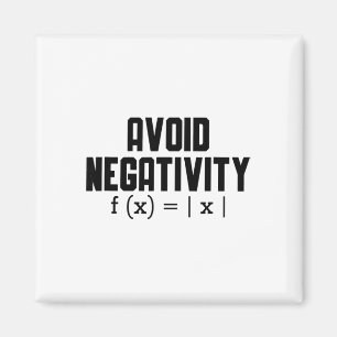 Vermeiden Sie Negativität Lustiger Lehrer Mathe-Gl Magnet