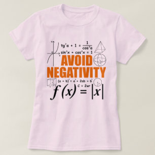 Vermeiden Sie Negativität Unterrichten Typografie T-Shirt