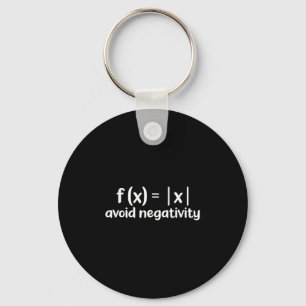 Vermeiden Sie Negativitätsmathematik-Gleichungsmot Schlüsselanhänger