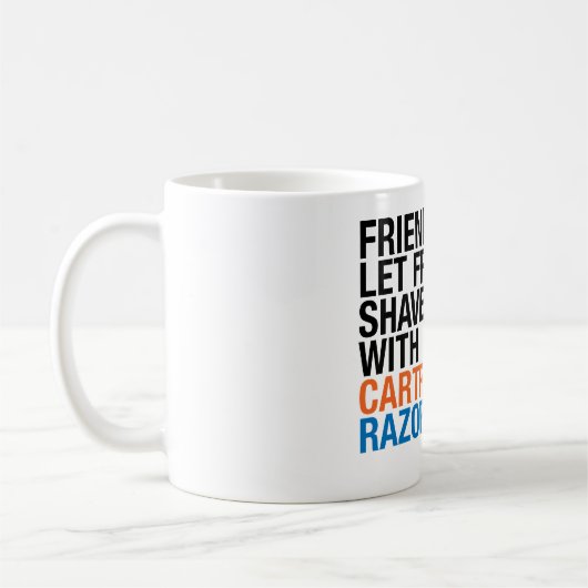 Vermeiden Sie Patronen-Rasiermesser-Tasse Kaffeetasse (Links)