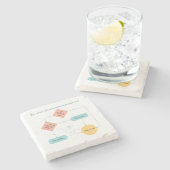 Vermeiden Sie Pläne Funny Flowchart - Introvertier Steinuntersetzer (Seitenansicht)