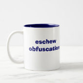 vermeiden Sie Verwirrung Zweifarbige Tasse (Links)