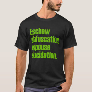 Vermeiden Sie Verwirrungs-erwachsenen schwarzen T T-Shirt