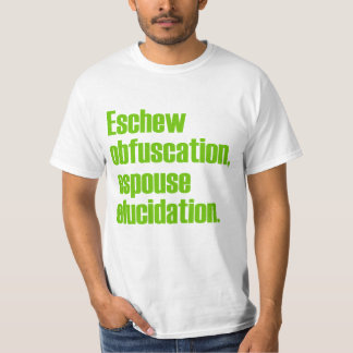 Vermeiden Sie Verwirrungs-Wert-T - Shirt
