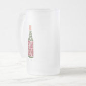 Vermeiden von Hangovers Betrunken Bleibe Mattglas Bierglas (Vorderseite Links)