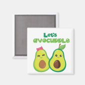 Vermeiden wir Avocado Niedliche Liebe Couplet Magnet (Vorderseite/Rückseite)