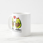Vermeiden wir Niedlichen Avocado Vegan Joke Kaffeetasse (Vorderseite Links)