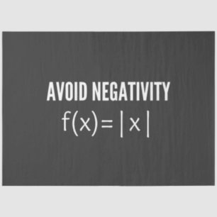 Vermeidung der Gleichung der Negativitätsmathemati Seidenpapier