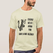 Vermeidung Sie Nuss-Allergie T-Shirt (Vorderseite)
