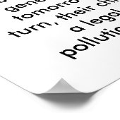 Vermeidung von Umweltverschmutzung 001 Poster (Ecke)