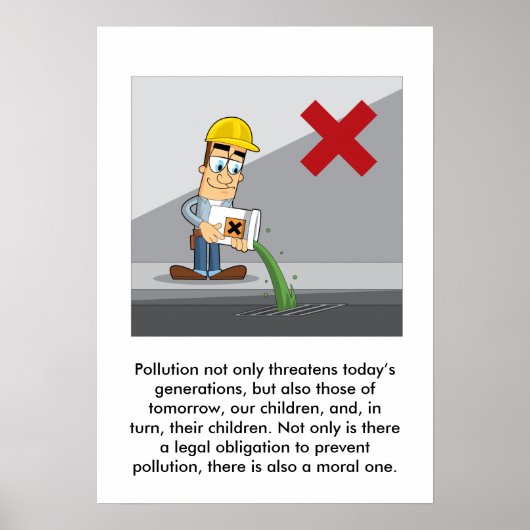 Vermeidung von Umweltverschmutzung 001 Poster (Vorne)