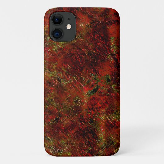 Vermelho forte esfolado sobre o cinza áspero Case-Mate iPhone hülle (Rückseite)