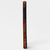 Vermelho forte esfolado sobre o cinza áspero Case-Mate iPhone hülle (Hinten/Links)