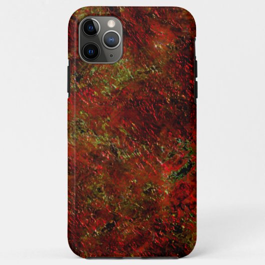 Vermelho forte esfolado sobre o cinza áspero Case-Mate iPhone hülle (Rückseite)