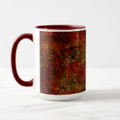 Vermelho forte esfolado sobre o cinza áspero tasse (Links)