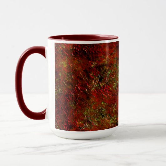 Vermelho forte esfolado sobre o cinza áspero tasse (Links)