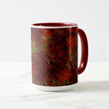 Vermelho forte esfolado sobre o cinza áspero