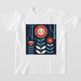 Vermenschlichte Blumen T-Shirt