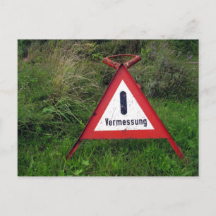 Vermessung Postkarte