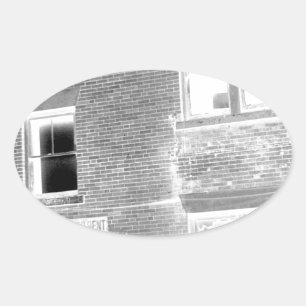 Vermietete Wohnung - negativ Ovaler Aufkleber