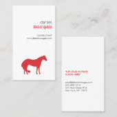 VERMIETUNG DER ROTEN Visitenkarte (Vorne/Hinten)