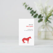 VERMIETUNG DER ROTEN Visitenkarte (Stehend Vorderseite)