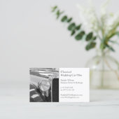 Vermietung eines Hochzeitswagens, Foto hinzufügen Visitenkarte (Stehend Vorderseite)