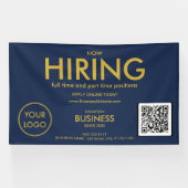 Vermietung moderner Gold Business Logos QR Code Na Banner (Horizontal)