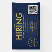 Vermietung moderner Gold Business Logos QR Code Na Banner (Vertikal)