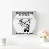 Vermietung und Verkauf von Gerüsten Quadratische Wanduhr (Zuhause)