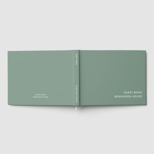 Vermietung von Ferien | Minimalistisches Einfache Gästebuch (Voll)