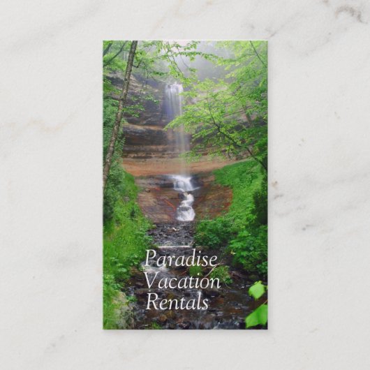 Vermietung von Ferien Visitenkarte (Vorderseite)