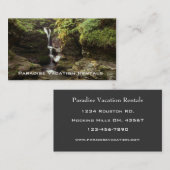 Vermietung von Ferien Visitenkarte (Vorne/Hinten)