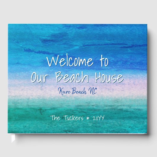 Vermietung von Ferienhäusern am Wetterstrand Gästebuch (Vorderseite)