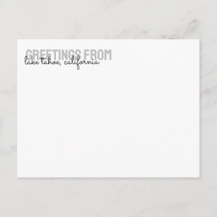 Vermietung von Ferienhäusern - Postkarte