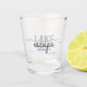 Vermietung von Ferienhäusern - Schnapsglas (Vorderseite)