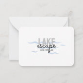 Vermietung von Ferienhäusern Vielen Dank, dass Sie Mitteilungskarte (Rückseite)